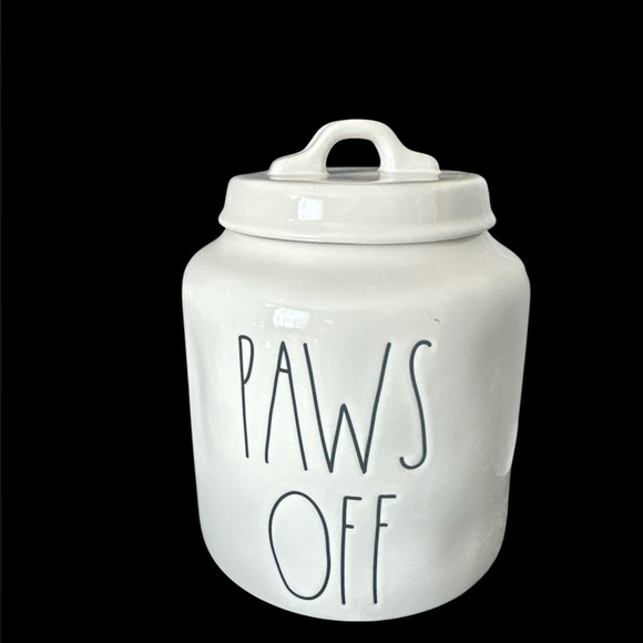Rae Dunn Other - Rae Dunn "Paws Off" dog treat canister